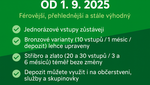Nový ceník od 1. 9. 2025